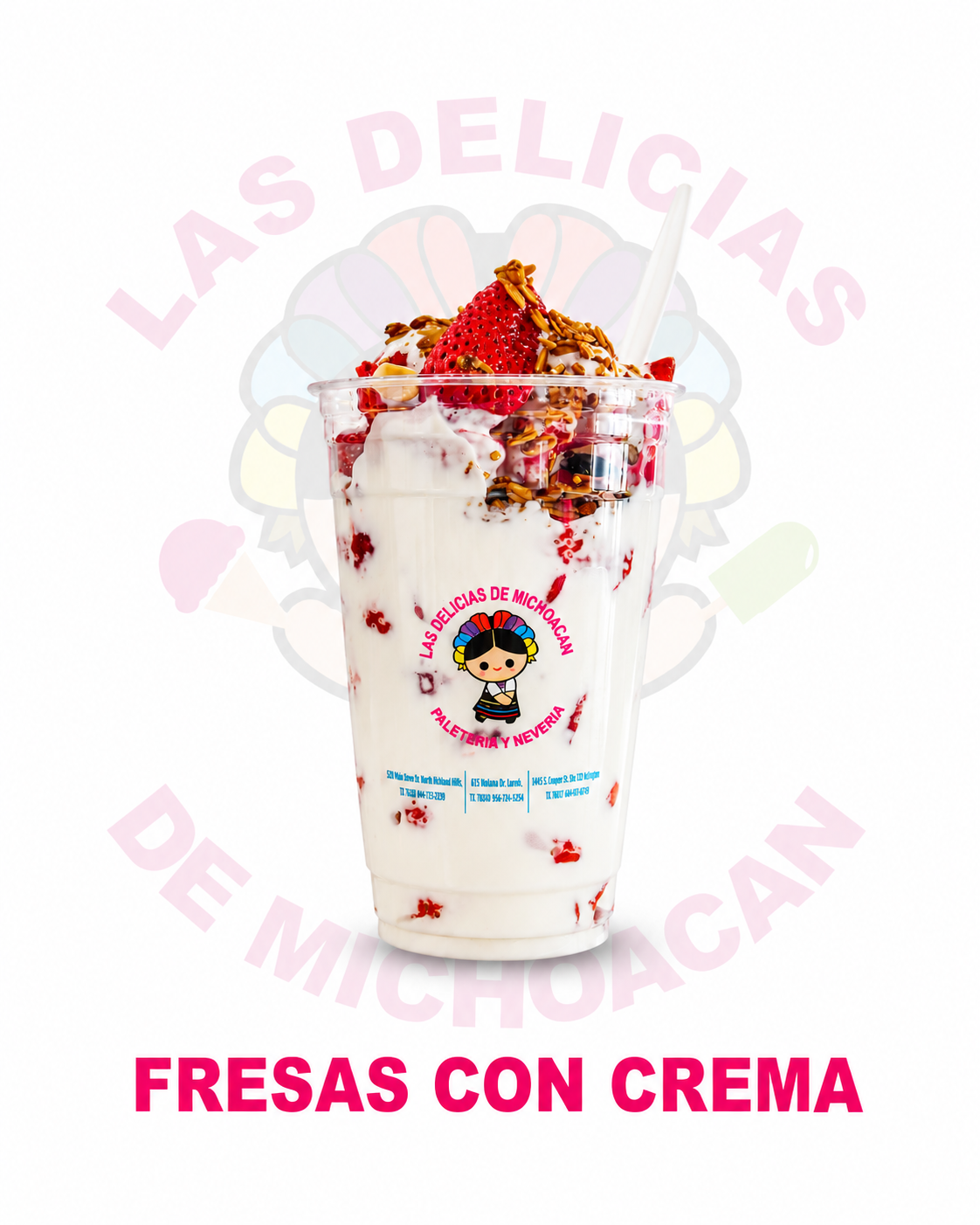 Fresas con crema